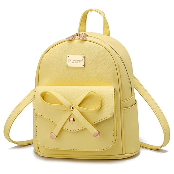 Mini Backpack Bowknot Leather-More Colors Avail. main image 3